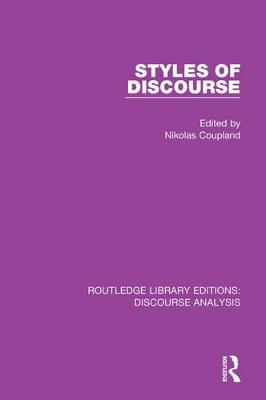 Cover of Styles of Discourse
