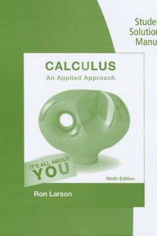 Cover of Calculus Student Solutions Manual