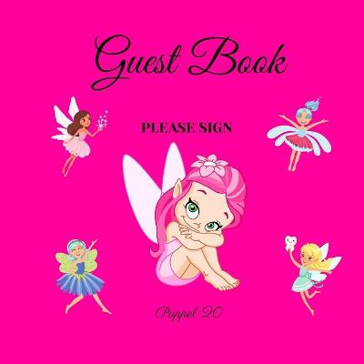 Book cover for Guest Book- Nature and Fairy Themed For any occasion 66 color pages 8.5x8.5 Inch