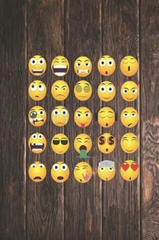 Cover of Yellow Smiley Emotion Faces - Emoticons Journal