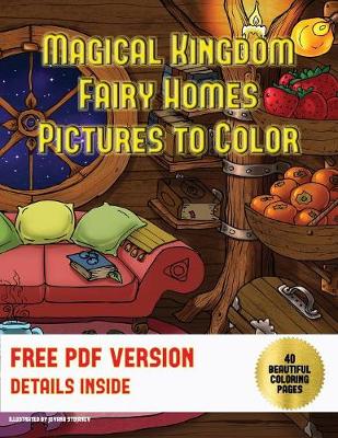Book cover for Adult Coloring Books (Magical Kingdom - Fairy Homes)