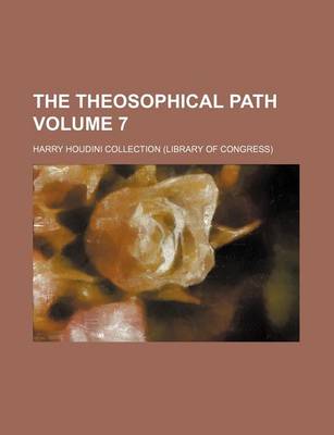 Book cover for The Theosophical Path Volume 7