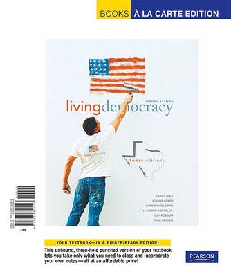 Book cover for Living Democracy, Texas Edition, Books a la Carte Edition