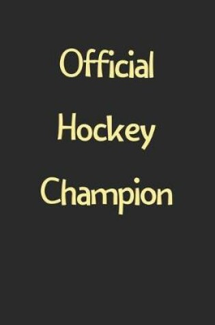 Cover of Official Hockey Champion