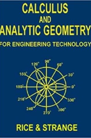 Cover of Calculus and Analytic Geometry : For Engineering Technology