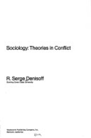 Cover of Sociology