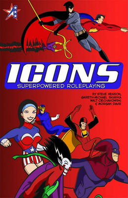 Book cover for Icons Superpowered Roleplaying