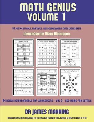 Book cover for Kindergarten Math Workbook (Math Genius Vol 1)
