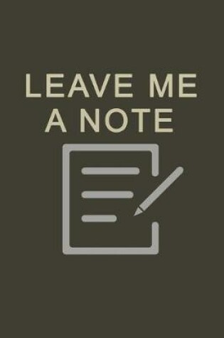 Cover of Leave Me a Note
