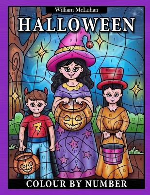 Book cover for Halloween Colour by Number