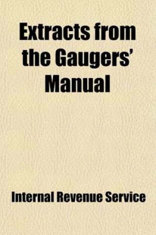 Cover of Extracts from the Gaugers' Manual