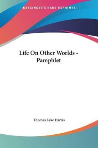 Cover of Life On Other Worlds - Pamphlet