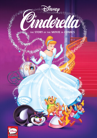 Book cover for Disney Cinderella: The Story of the Movie in Comics