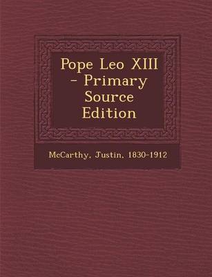 Book cover for Pope Leo XIII