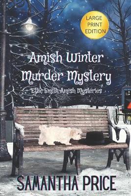 Book cover for Amish Winter Murder Mystery LARGE PRINT