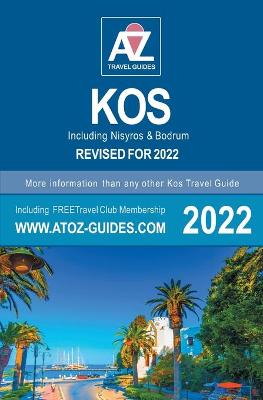 Book cover for A to Z guide to Kos 2022, including Nisyros and Bodrum