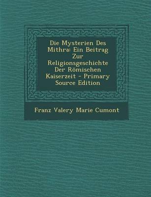 Book cover for Die Mysterien Des Mithra