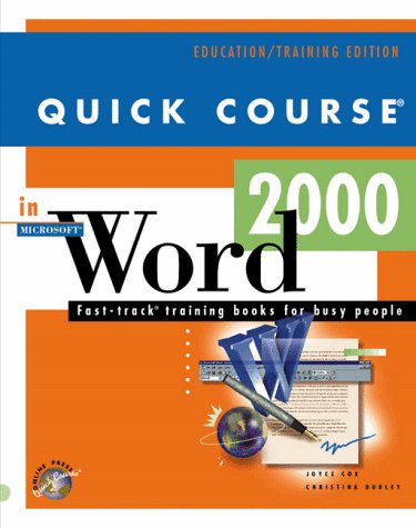 Book cover for Quick Course in Microsoft Word 2000
