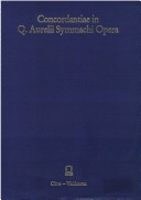 Cover of A Concordantiae in Q.Aurelii Symmachi Opera