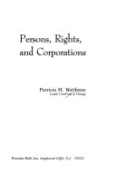 Book cover for Persons, Rights, and Corporations