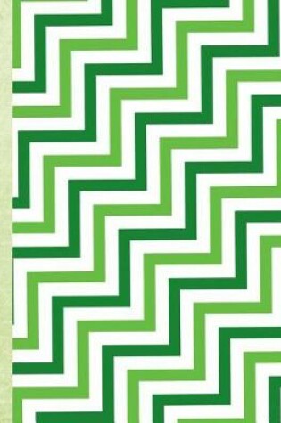 Cover of Green and White Pattern 100 Pages 8.5 X 11 Journal Notebook