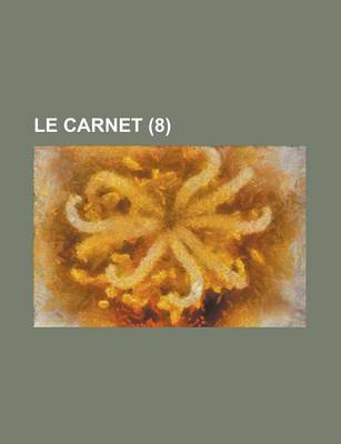 Book cover for Le Carnet (8)