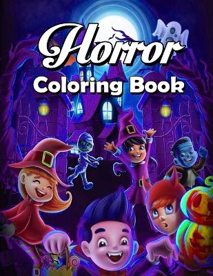 Book cover for Horror Coloring Book for Kids