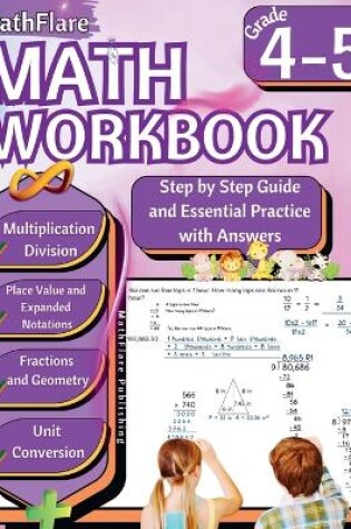 Cover of MathFlare - Math Workbook 4th and 5th Grade