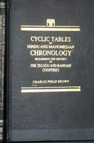 Cover of Cyclic Tables of Hindu and Mohammadan Chronology