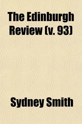 Book cover for The Edinburgh Review Volume 93