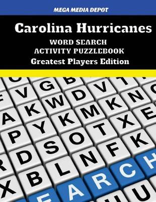 Book cover for Carolina Hurricanes Greatest Players Word Search Activity Puzzle Book