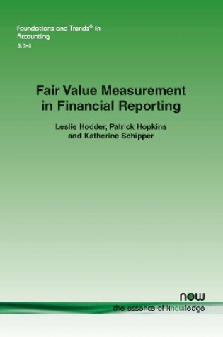 Cover of Fair Value Measurement in Financial Reporting