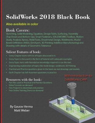 Book cover for SolidWorks 2018 Black Book