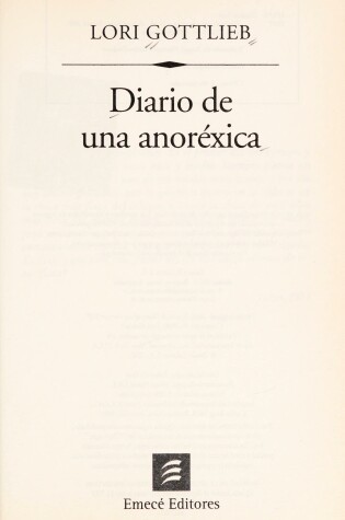 Cover of Diario de Una Anorexica