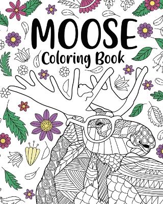 Book cover for Moose Coloring Book