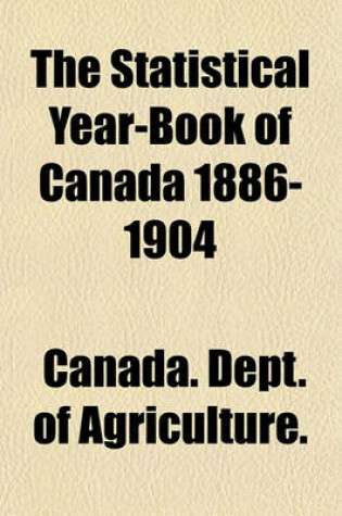 Cover of The Statistical Year-Book of Canada for Volume 6