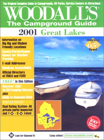 Book cover for Woodall's Great Lakes Camping Guide, 2001