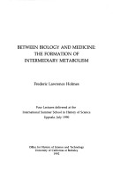 Cover of Between Biology and Medicine
