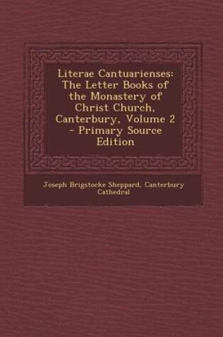 Cover of Literae Cantuarienses