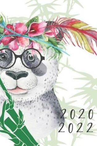 Cover of 2020-2022 3 Year Planner Panda Bear Monthly Calendar Goals Agenda Schedule Organizer