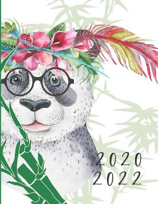 Book cover for 2020-2022 3 Year Planner Panda Bear Monthly Calendar Goals Agenda Schedule Organizer