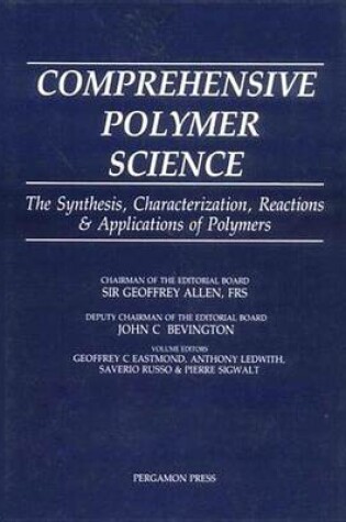 Cover of Comprehensive Polymer Science and Supplements