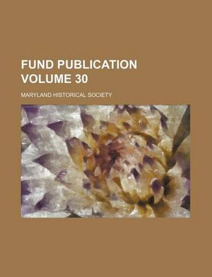 Book cover for Fund Publication Volume 30