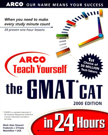 Book cover for Arco Teach Yourself the Gmat Cat in 24 Hours