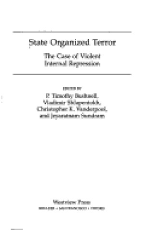 Cover of State Organized Terror