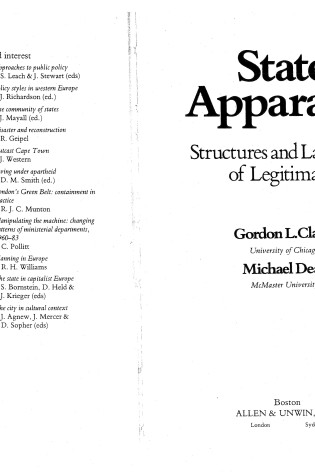 Cover of State Apparatus