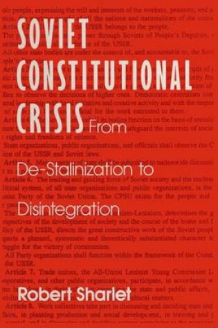 Cover of Soviet Constitutional Crisis