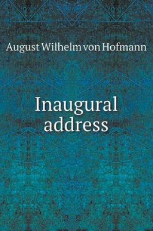 Cover of Inaugural address