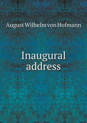 Book cover for Inaugural address