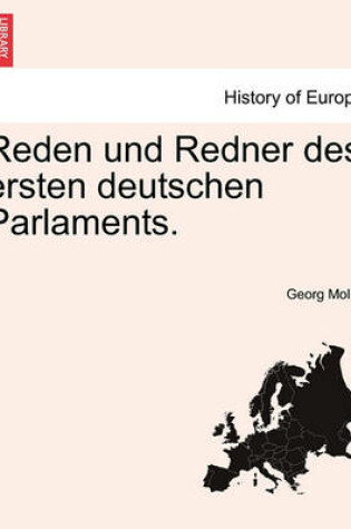 Cover of Reden Und Redner Des Ersten Deutschen Parlaments.